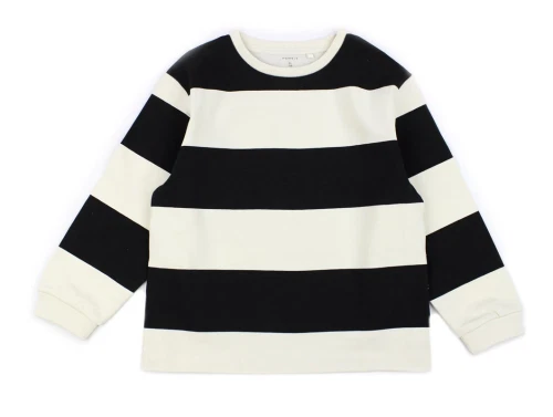 Name It black stribet loose bluse